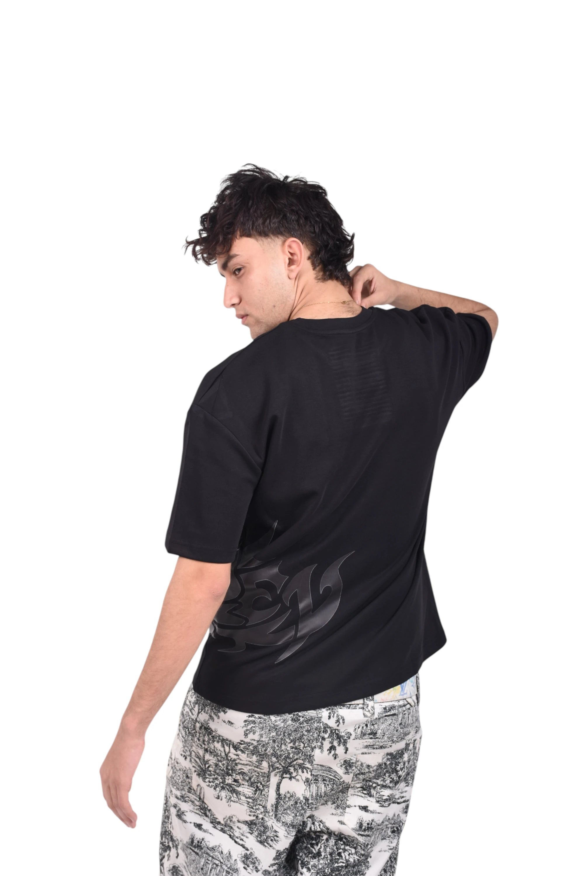 AYDEN Phantom Side-Wrap Tee