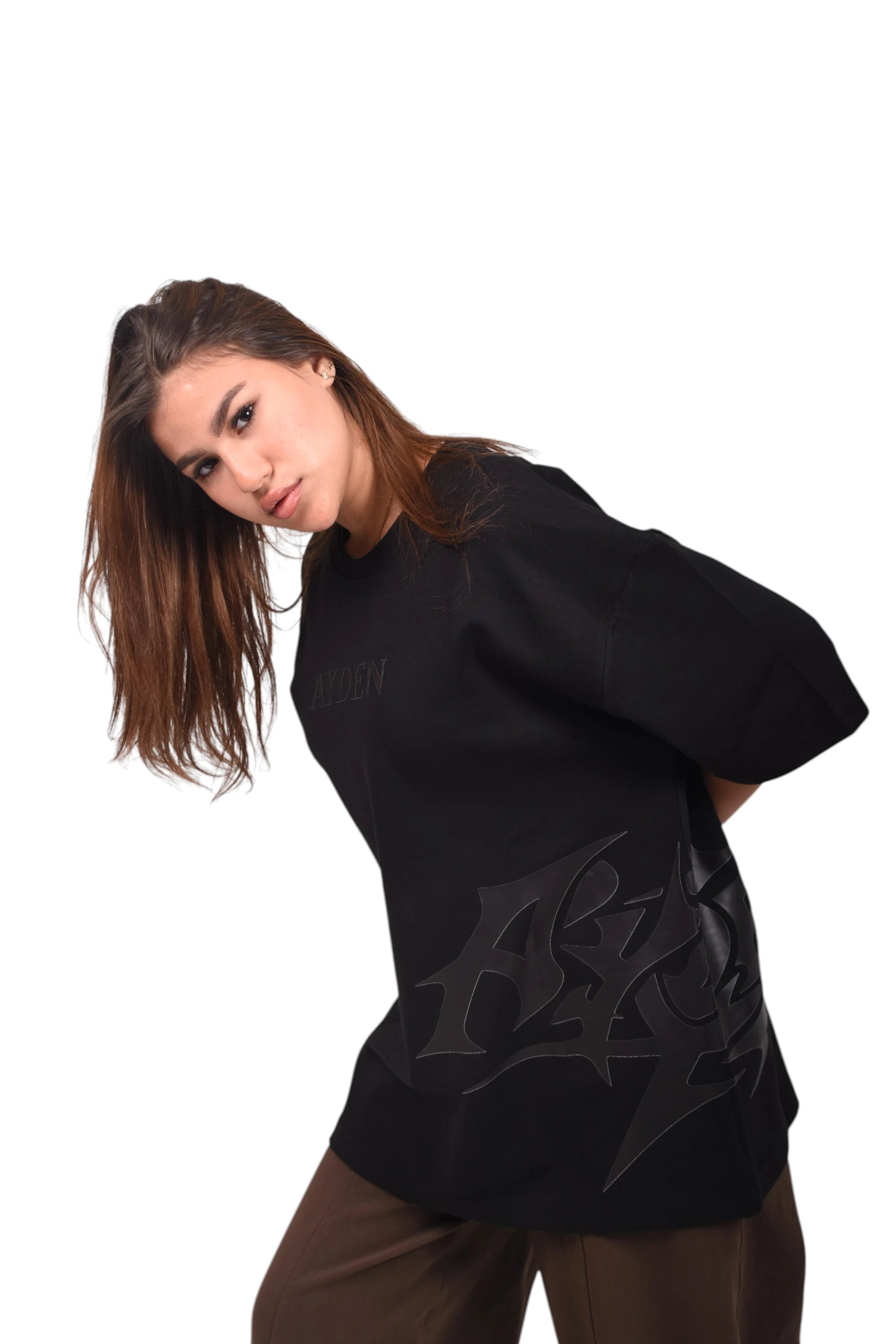 AYDEN Phantom Side-Wrap Tee